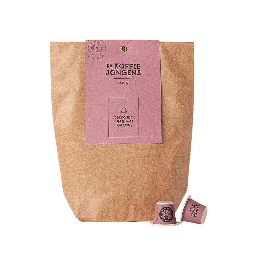 Bio Espresso koffie cups, 50 stuks